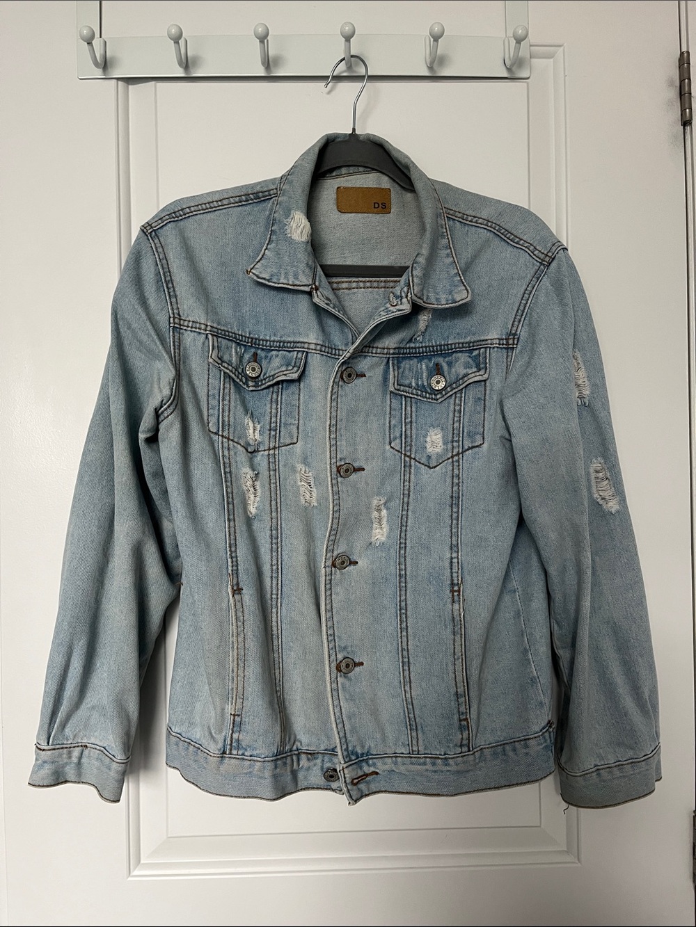 YesStyle Distressed Denim Jacket